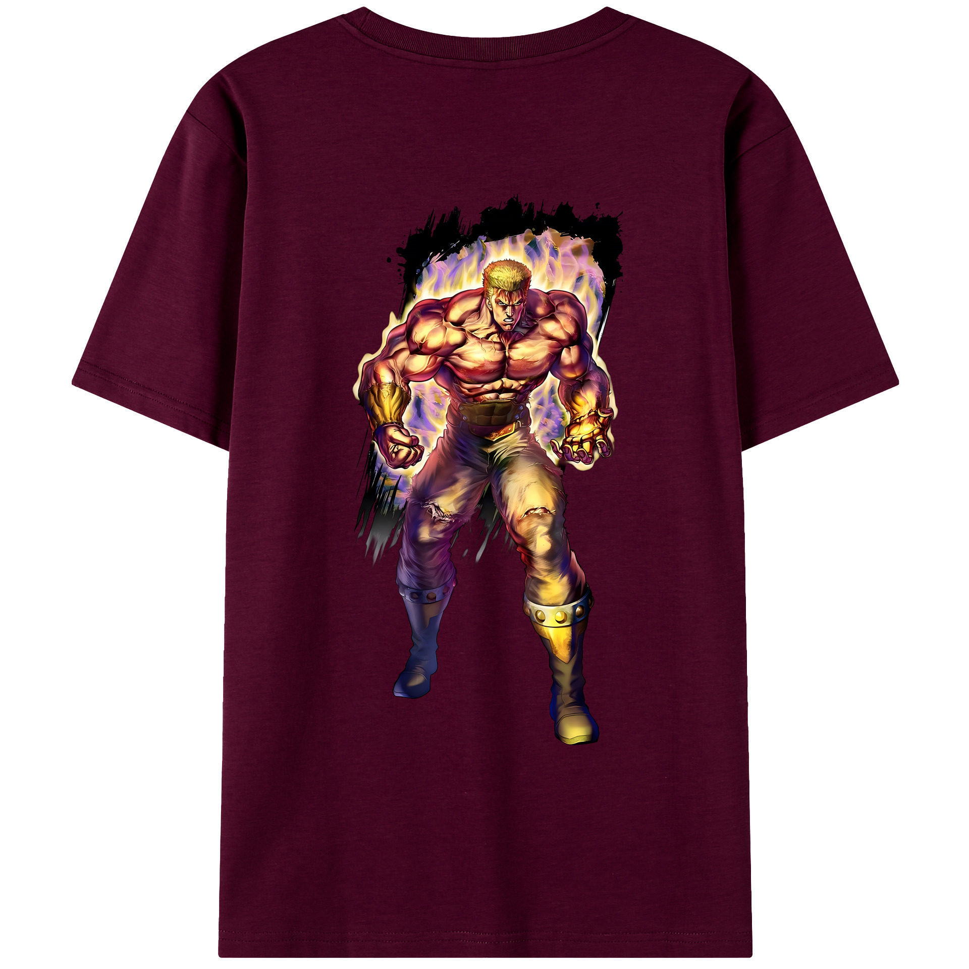 （画像用） 北斗の拳 Fist of the North Star レディース半袖Tシャツ(バックプリント)